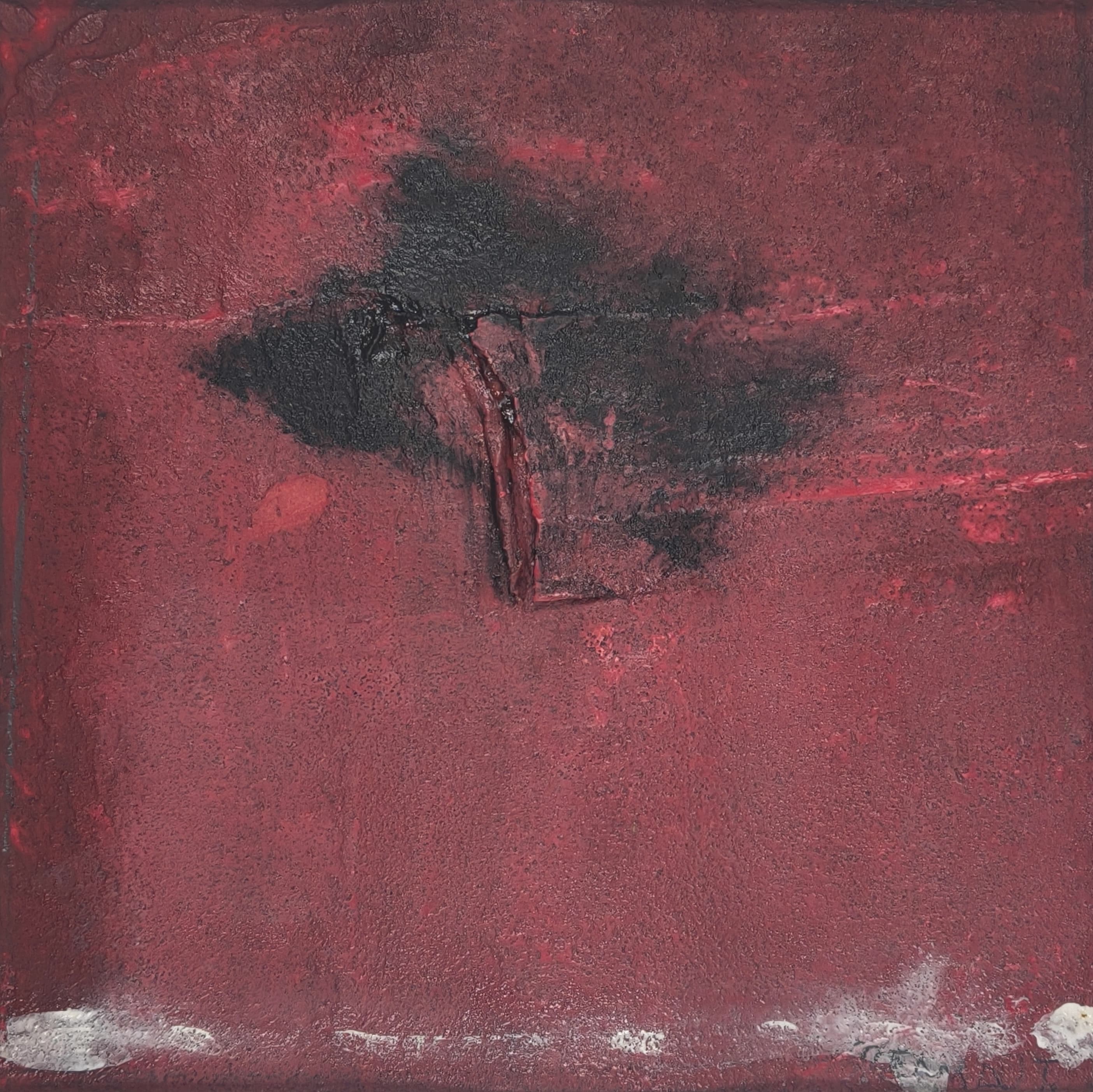 More than Nothing (2025) — Acrílico sobre cartão e outros materiais do artista belga Roger Remaut