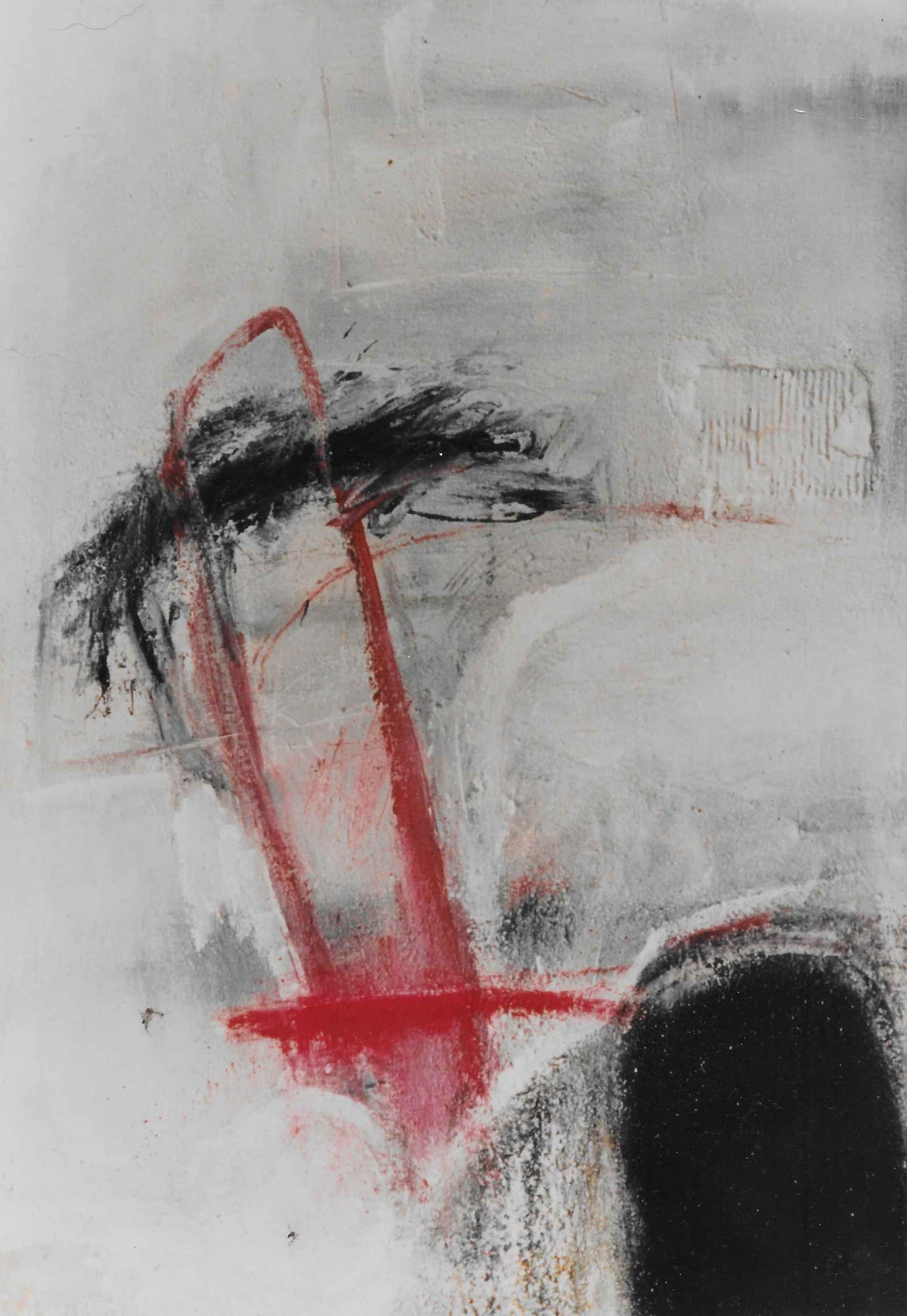 Untitled abstract painting by Roger Remaut in the permanent collection of Mu.ZEE — Museum of Fine Arts, Ostend, Belgium
