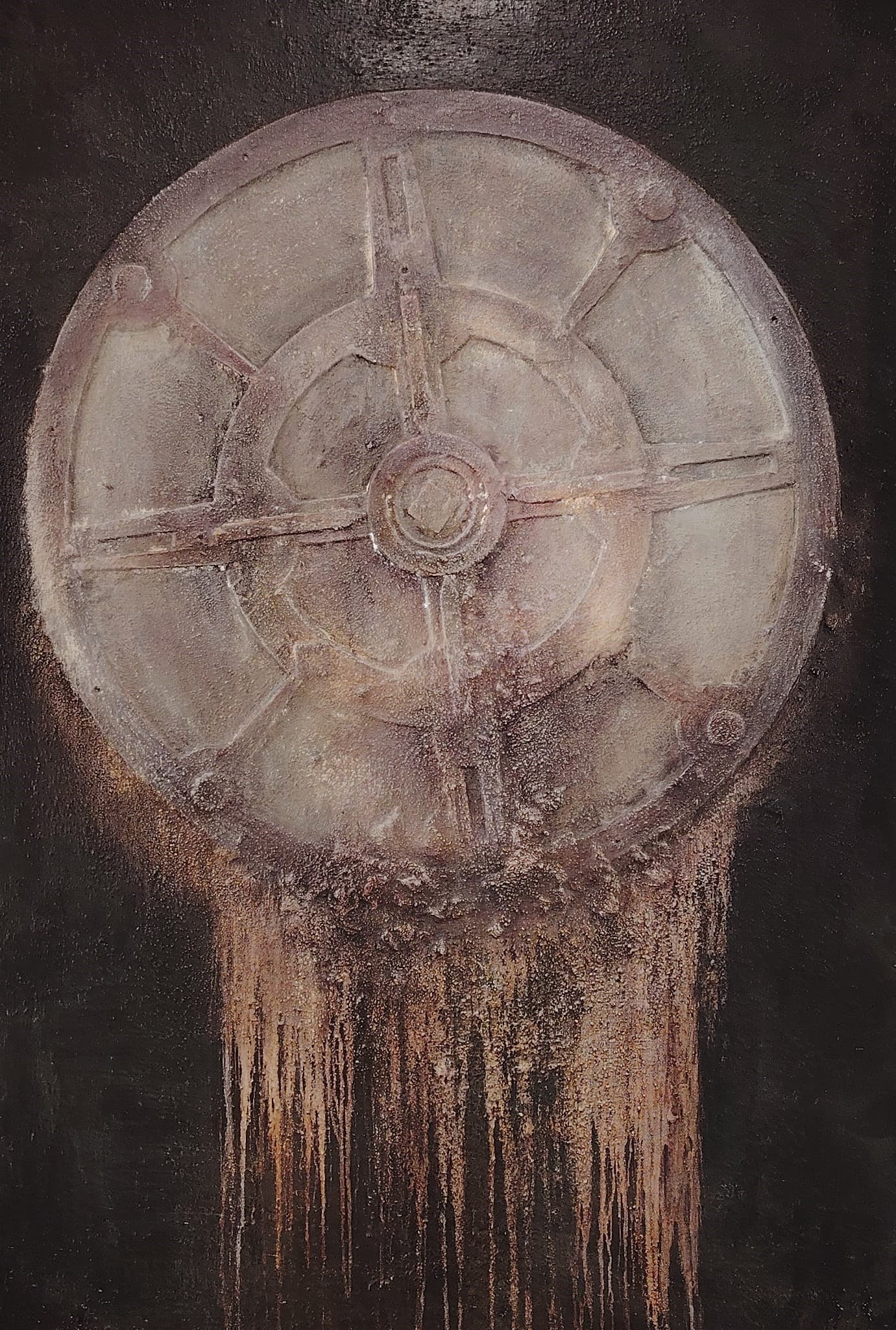 Ombre et Lumiere () — Mixed media acrylic by Belgian artist Roger Remaut