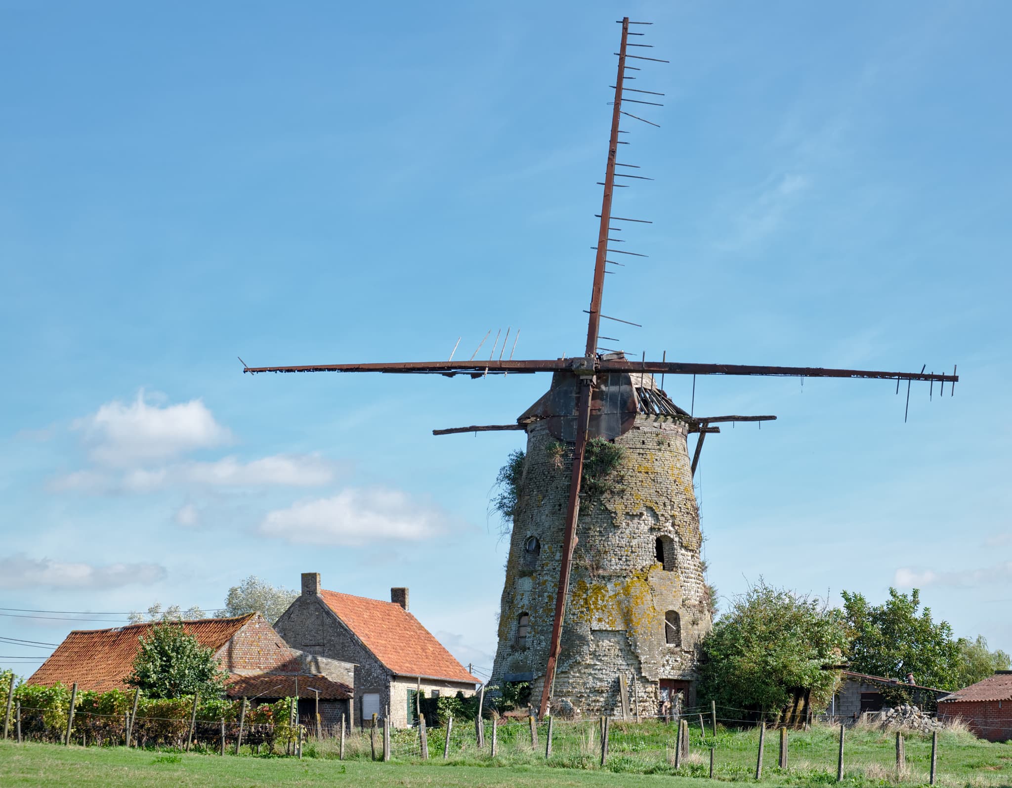 Pollinkhove windmill, Westhoek — where Belgian abstract artist Roger Remaut settled in 2000