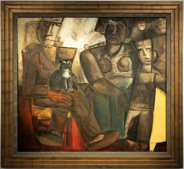 Farmer's family with cat, 1928 -Constant Permeke